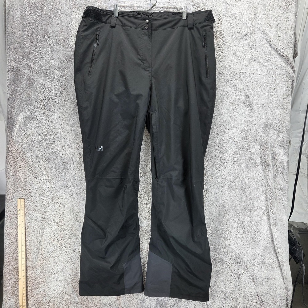 Helly Hansen Pants Mens 3XL Black Tech Performance Ski Snow Waterproof Primaloft